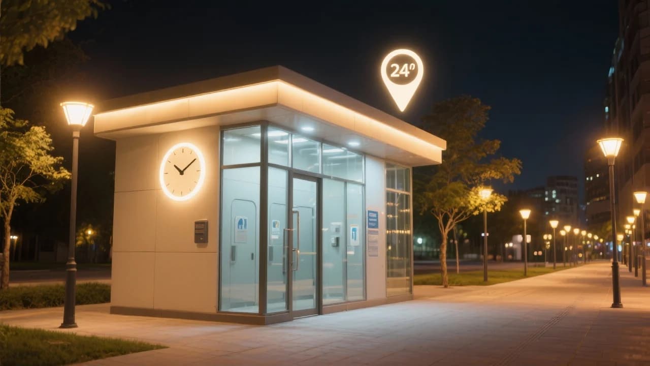 Finding the Nearest 24-Hour Public Toilet: Your Guide to Convenience - SEO Blog article cover image